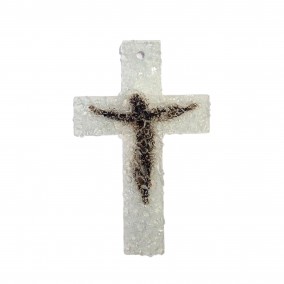 Unikatni stakleni križ "Svjetlost uskrsnuća" - Ručni rad 